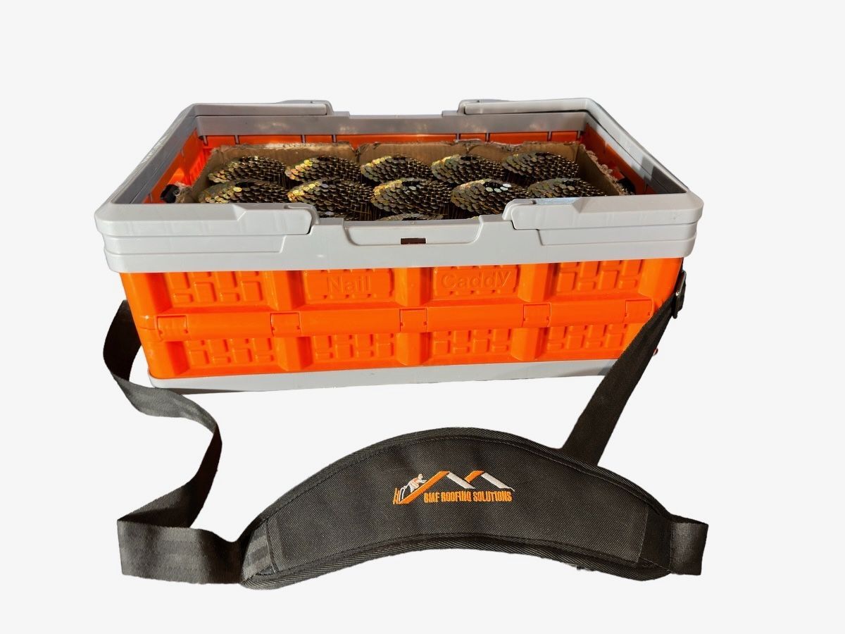 Nail Caddy (Complete) includes cover, non-slip base and pins to secure non-slip base AND THE PADDED STRAP.
