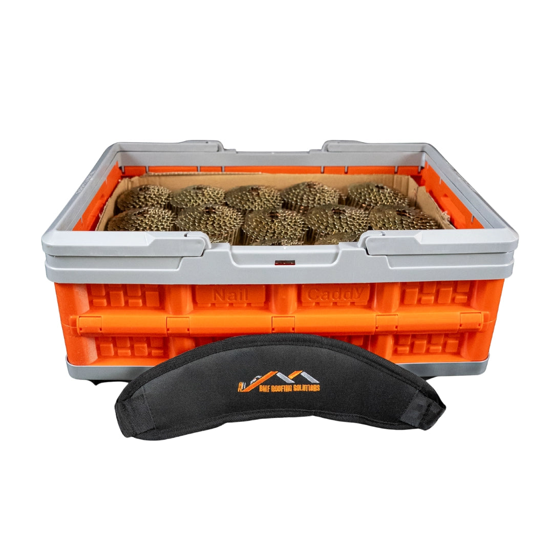 Nail Caddy (Complete) includes cover, non-slip base and pins to secure non-slip base AND THE PADDED STRAP.